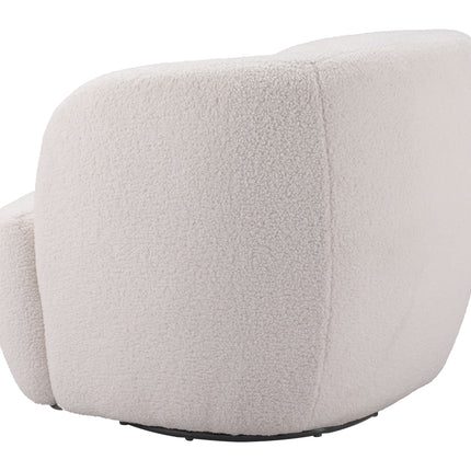 Govan Swivel Chair Ivory Chairs [TriadCommerceInc]   