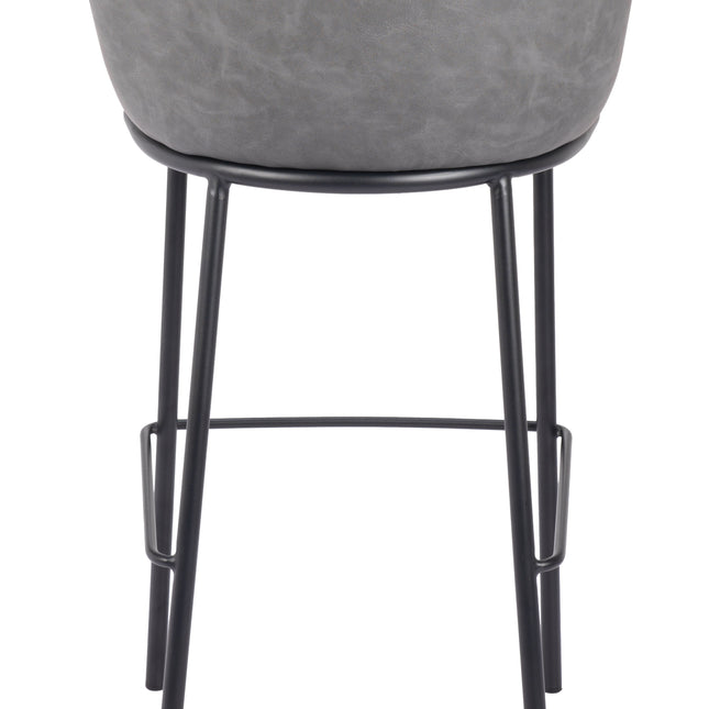 Garston Barstool Gray Barstools TriadCommerceInc   