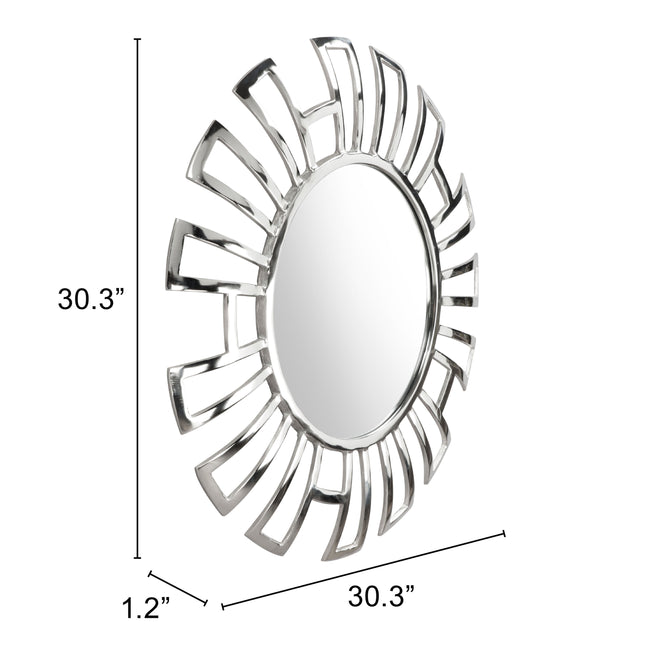 Calmar Round Mirror Chrome Mirrors [TriadCommerceInc]   