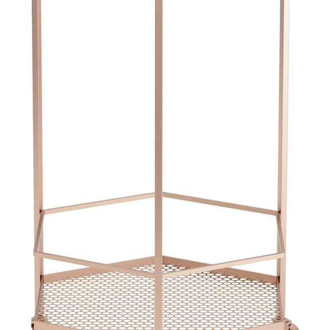 Hex Bar Cart Copper Storage TriadCommerceInc   