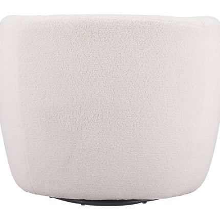 Govan Swivel Chair Ivory Chairs [TriadCommerceInc]   