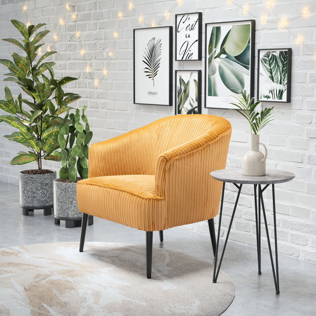 Ranier Accent Chair Yellow Chairs TriadCommerceInc   