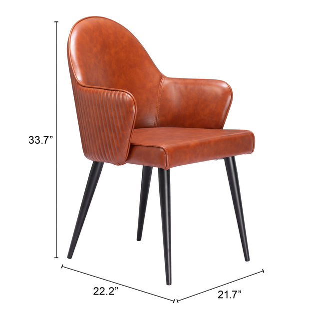 Silloth Dining Chair Brown Chairs TriadCommerceInc   