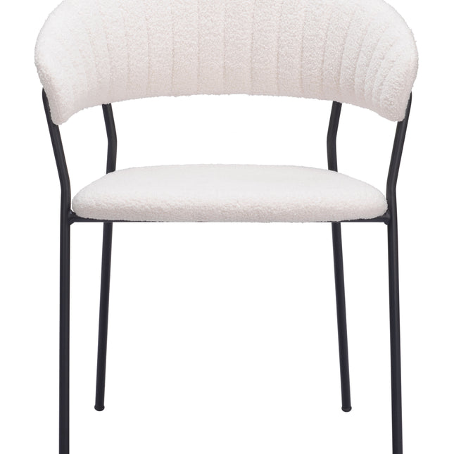 Josephine Dining Chair (Set of 2) Cream Chairs TriadCommerceInc   