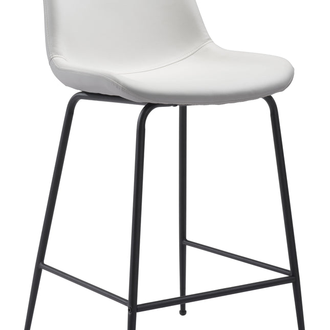 Byron Counter Stool White Counter Stools TriadCommerceInc Default Title  