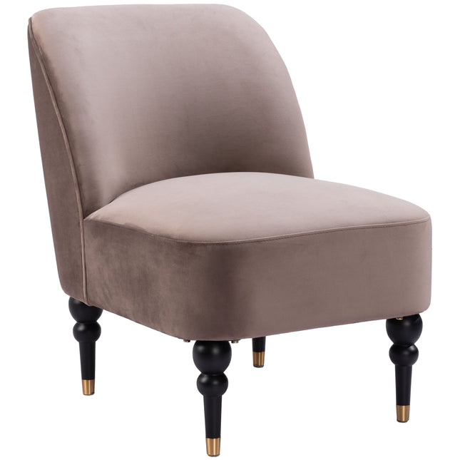 Bintulu Accent Chair Taupe Chairs TriadCommerceInc Default Title  