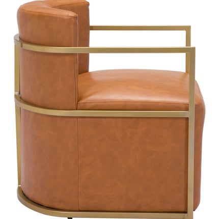 Xander Accent Chair Brown Chairs [TriadCommerceInc]   
