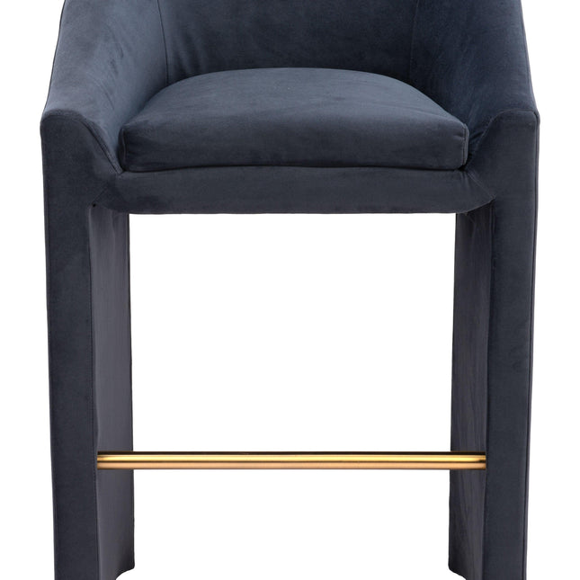 Emas Barstool Midnight Gray Barstools TriadCommerceInc   