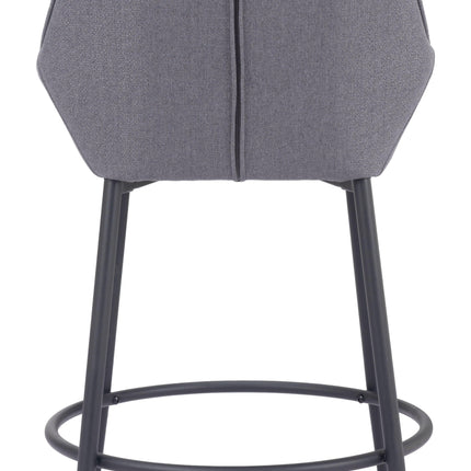 Vila Counter Stool (Set of 2) Gray Counter Stools TriadCommerceInc   