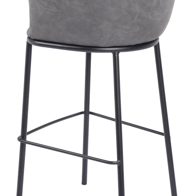 Garston Barstool Gray Barstools TriadCommerceInc   