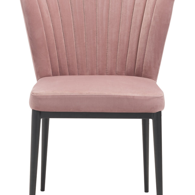 Tolivere Dining Chair (Set of 2) Pink Chairs TriadCommerceInc   