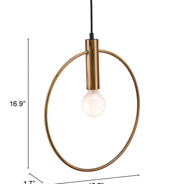 Irenza Ceiling Lamp Brass Pendant Lights TriadCommerceInc   