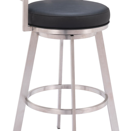 Gimsby Swivel Barstool Black Barstools TriadCommerceInc Default Title  