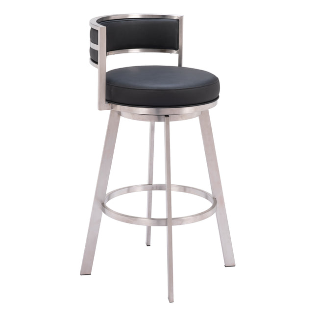 Gimsby Swivel Barstool Black Barstools TriadCommerceInc Default Title  