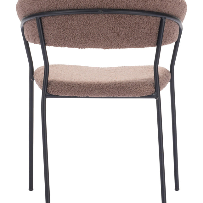 Josephine Dining Chair (Set of 2) Brown Chairs TriadCommerceInc   