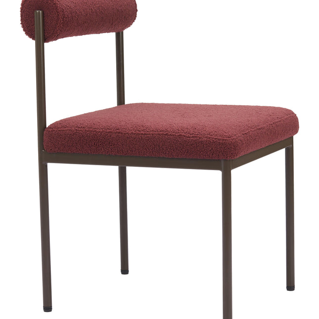 Livorno Dining Chair Red & Bronze Chairs TriadCommerceInc   