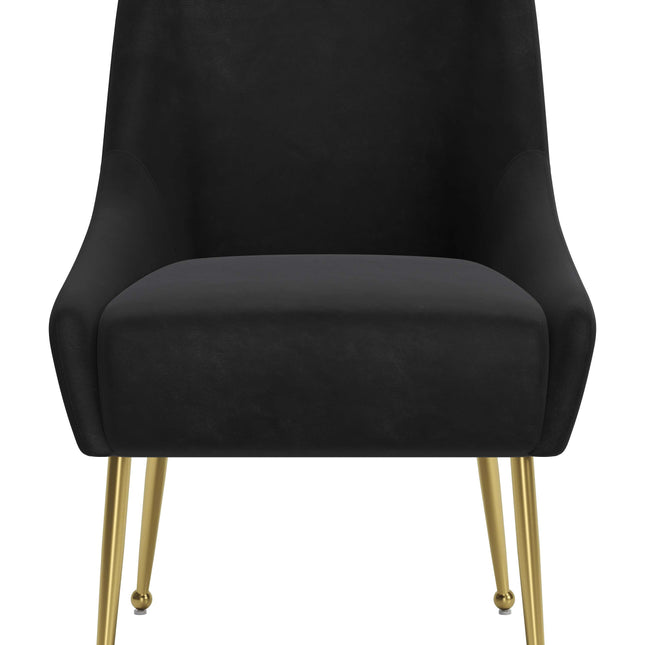 Maxine Dining Chair Black & Gold Chairs TriadCommerceInc   