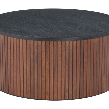 Nejaus Coffee Table Black & Walnut Coffee Tables [TriadCommerceInc]   