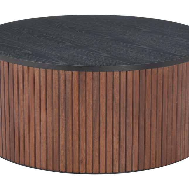 Nejaus Coffee Table Black & Walnut Coffee Tables TriadCommerceInc   