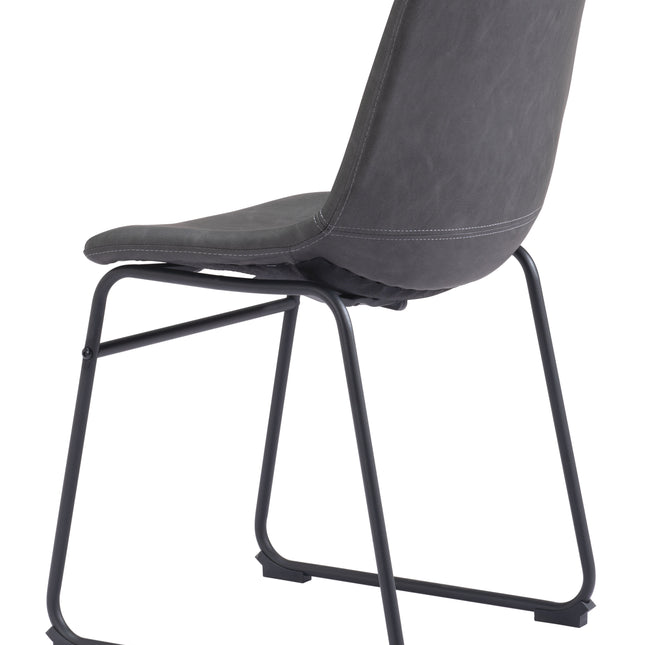 Smart Dining Chair (Set of 2) Charcoal Chairs TriadCommerceInc   