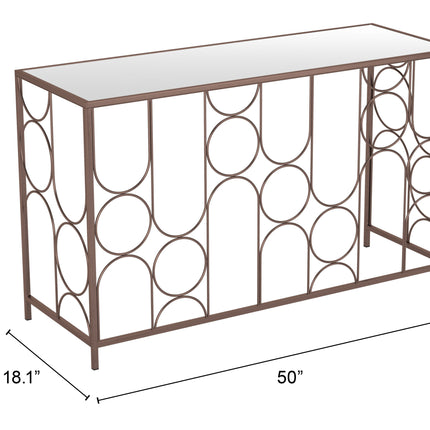 Convale Console Table Bronze Console Tables TriadCommerceInc   