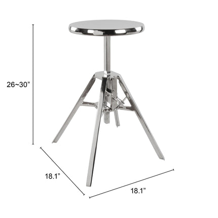 Mercy Counter Stool Silver Barstools TriadCommerceInc   