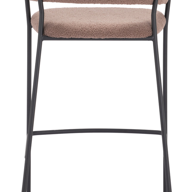 Josephine Barstool (Set of 2) Brown Barstools TriadCommerceInc   