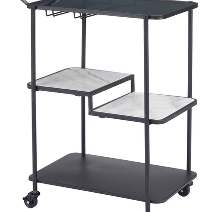 Constanza Bar Cart Black Storage TriadCommerceInc Default Title  