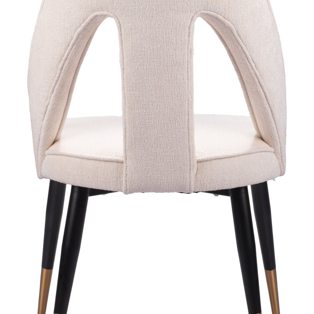 Artus Dining Chair Ivory Chairs TriadCommerceInc   