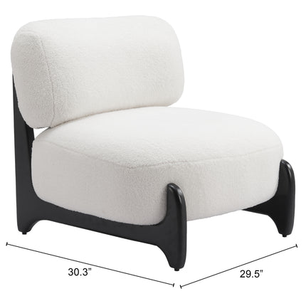 Bombo Accent Chair White Chairs TriadCommerceInc   