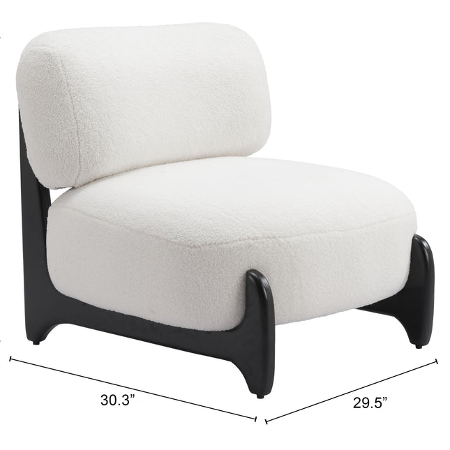 Bombo Accent Chair White Chairs TriadCommerceInc   