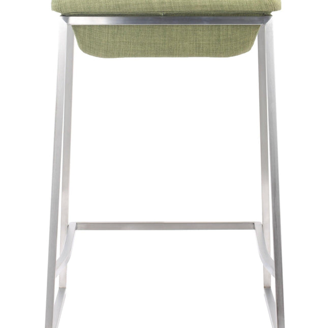 Lids Counter Stool (Set of 2) Green Counter Stools TriadCommerceInc   