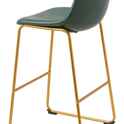 Augusta Barstool (Set of 2) Green & Gold Barstools TriadCommerceInc   