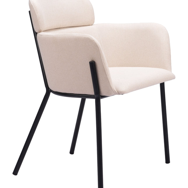 Bremor Dining Chair (Set of 2) Beige Chairs TriadCommerceInc   