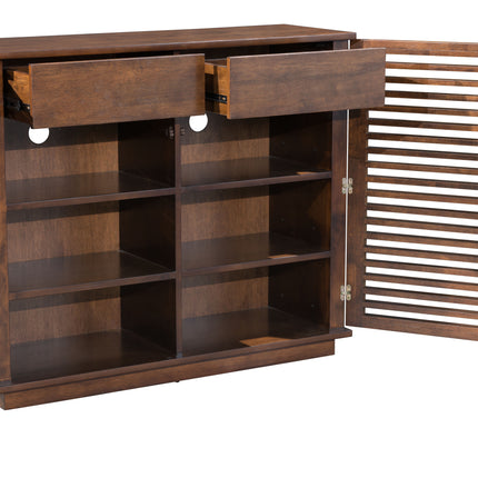 Linea Cabinet Walnut Storage TriadCommerceInc   