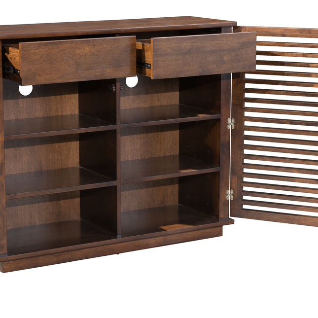 Linea Cabinet Walnut Storage TriadCommerceInc   