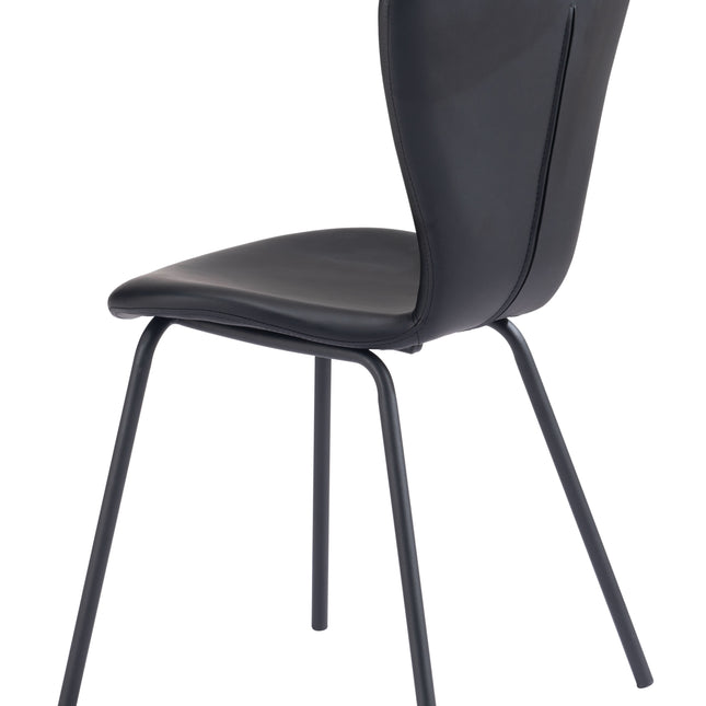 Torlo Dining Chair (Set of 2) Black Chairs TriadCommerceInc   