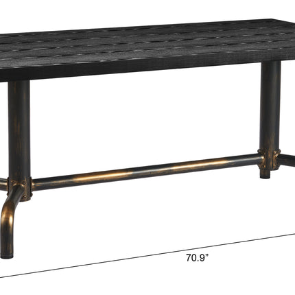 Neum Dining Table Black Tables TriadCommerceInc   