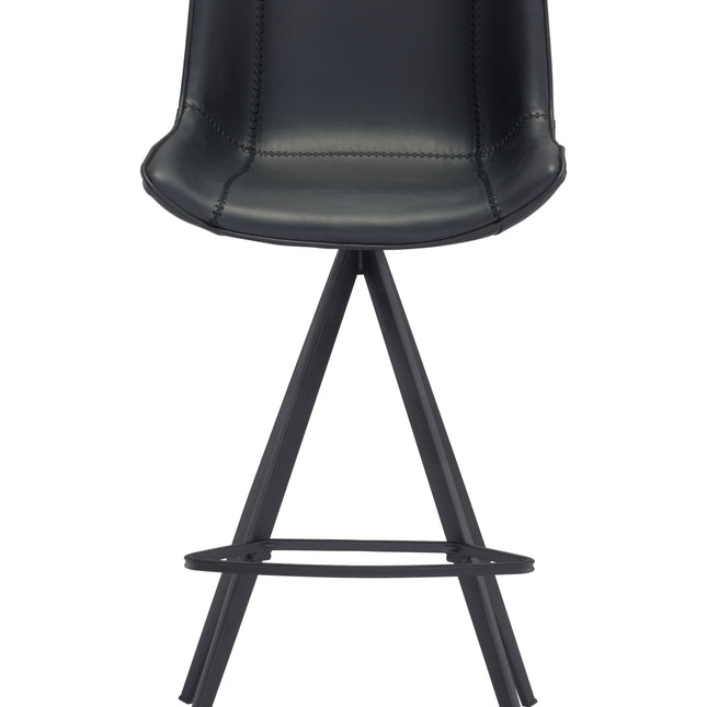 Aki Barstool (Set of 2) Black Barstools TriadCommerceInc   