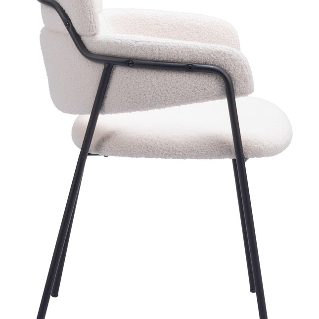 Marcel Dining Chair (Set of 2) Cream Chairs TriadCommerceInc   