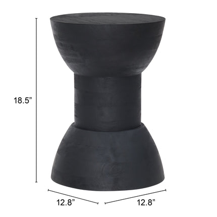 Wisdom Side Table Black Side Tables [TriadCommerceInc]   