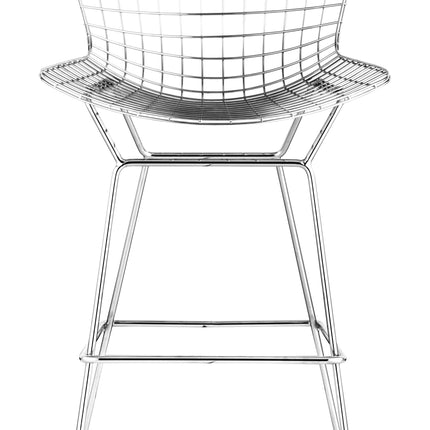 Wire Barstool (Set of 2) Chrome Barstools [TriadCommerceInc]   