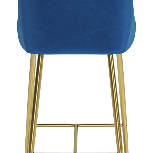 Madelaine Counter Stool Navy Blue & Gold Counter Stools TriadCommerceInc   