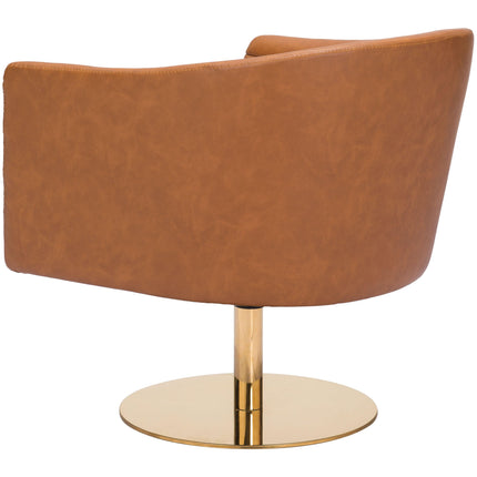 Justin Accent Chair Brown Chairs [TriadCommerceInc]   