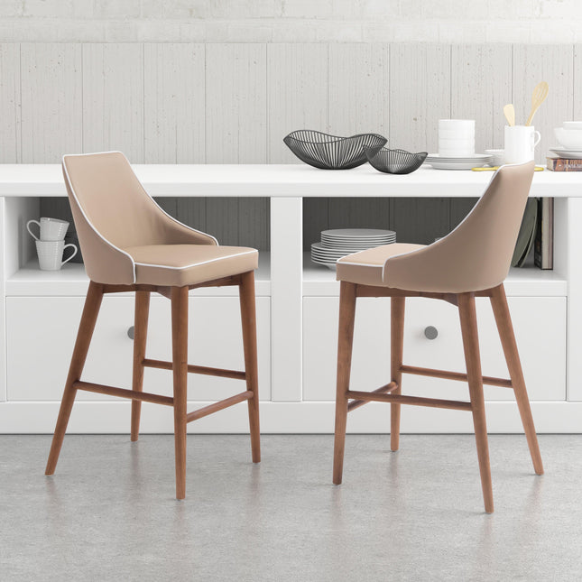 Moor Counter Stool Beige Counter Stools TriadCommerceInc   