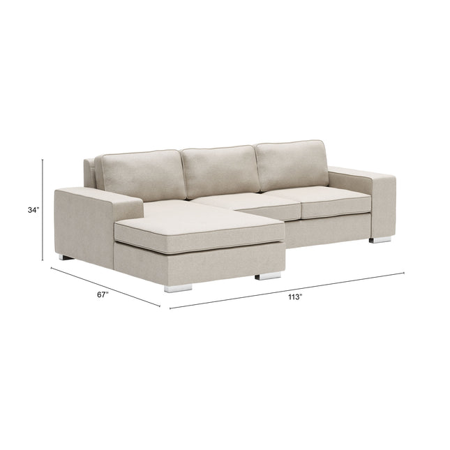 Brickell Sectional Beige Sofas [TriadCommerceInc]   