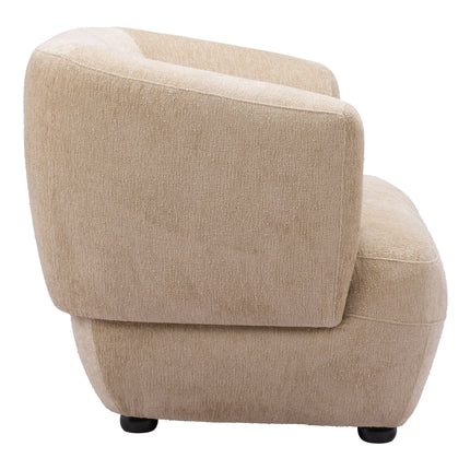 Bekker Accent Chair Golden Beige Chairs TriadCommerceInc   