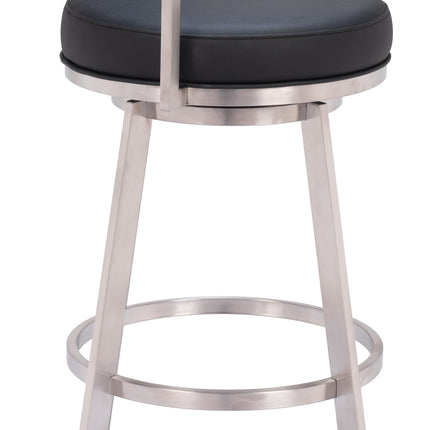 Gimsby Swivel Barstool Black Barstools TriadCommerceInc   