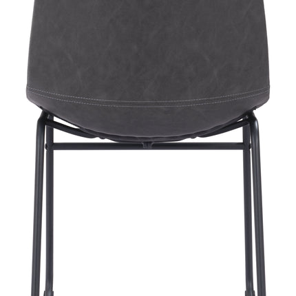 Smart Dining Chair (Set of 2) Charcoal Chairs [TriadCommerceInc]   