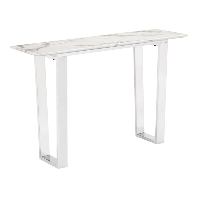 Atlas Console Table White & Silver Console Tables [TriadCommerceInc] Default Title  